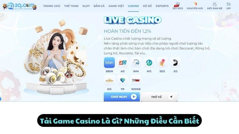 Tải Game Casino Là Gì? Những Điều Cần Biết